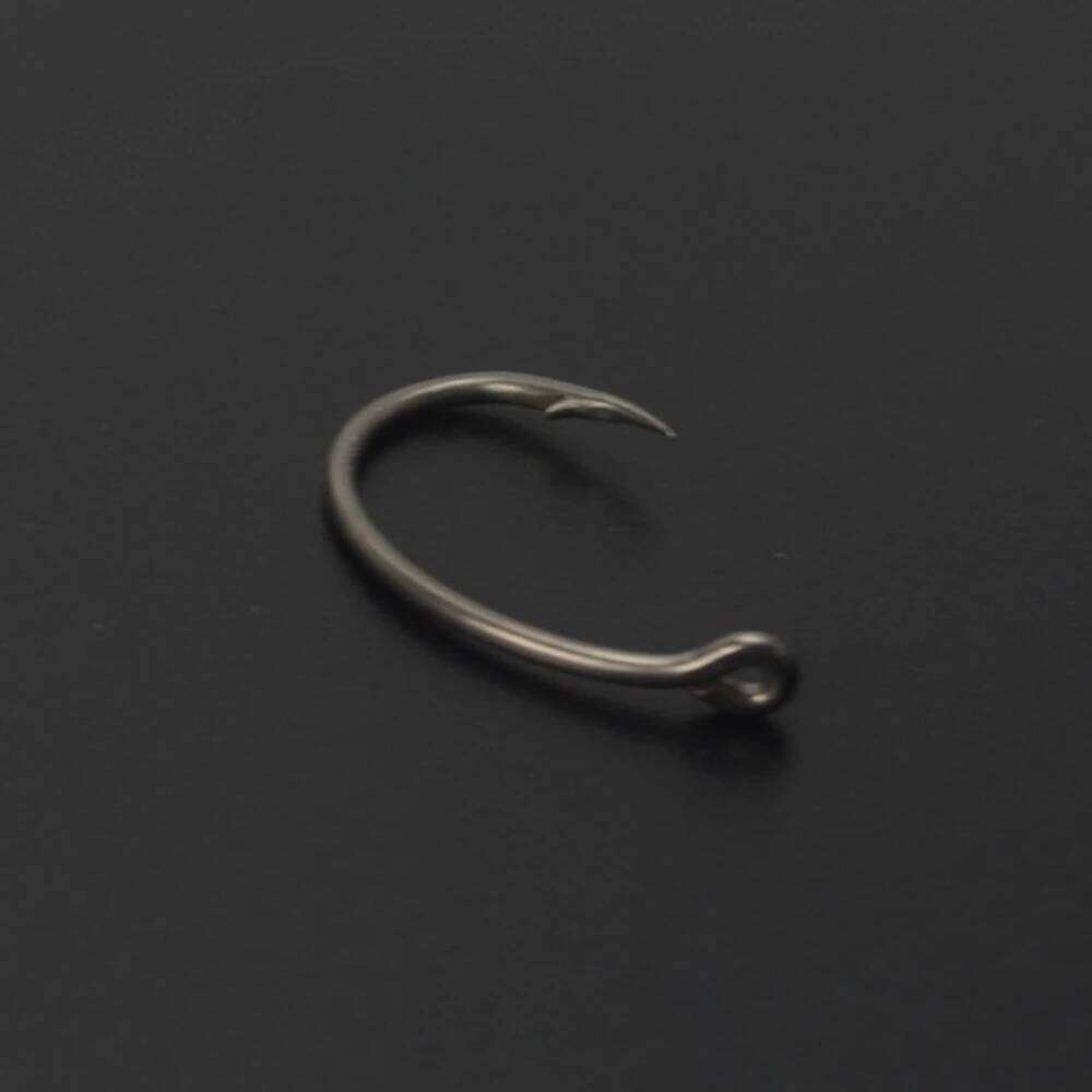 45pcs PTFE Coated High Carbon Stainless Steel Barbed Fish Hook With Eye X503 Fishing Accessories Z260228