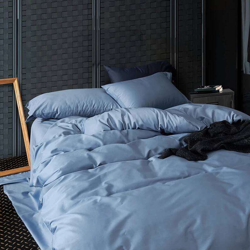 Hotel Luxury 4pc Duvet Cover Flat/Fitted Sheet Set 500 Thread Count Egyptian Cotton Quality Ultra Silky Soft Premium Bedding set W260302