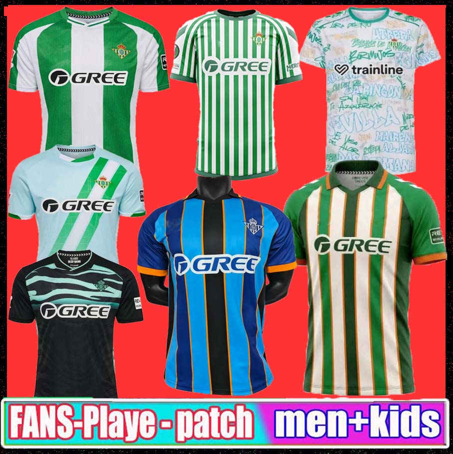 25 26 Real Betis ANTONY ISCO Soccer Jerseys 2025 JOAQUIN FEKIR B.IGLESIAS CANALES WILLIAN J Shirt WILLIAM CAMARASA JUANMI RUIZ Men Kids Kit Football Shirts