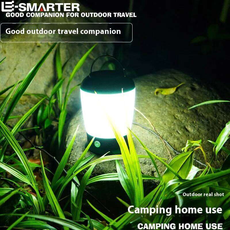 ESMARTER Portable Camping Lanterns Retro Rechargeable Night Lamp 3Color Dimmable Outdoor Waterproof Emergency Fishing Tent Light S260302