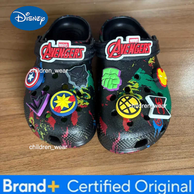 Disney Hot In Stock Avengers Anime Surrounding Shoes Slippers Boy Girl Avengers Anti Slip Anti Odor Beach Sandals Birthday Gift H260303