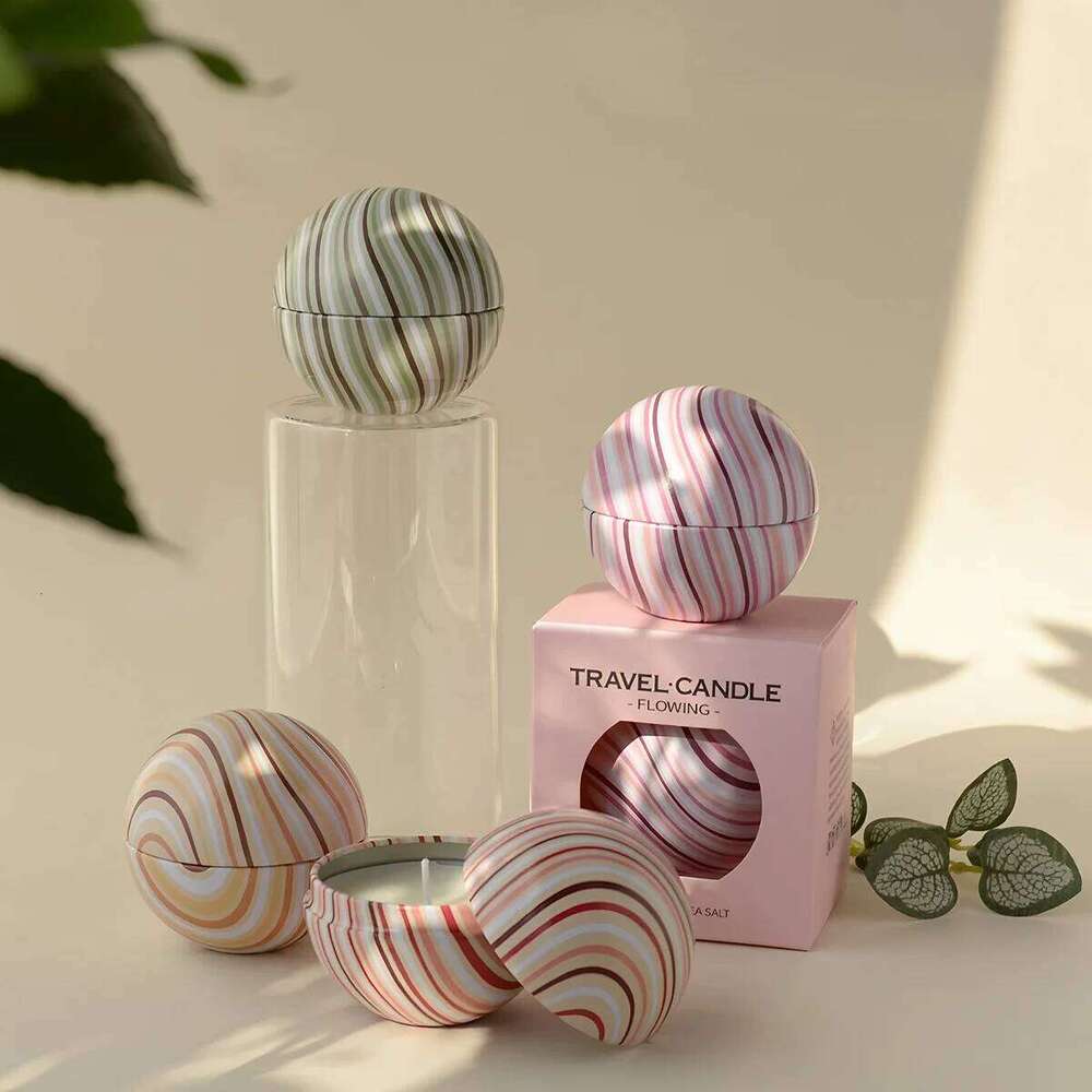 Spherical Scented Candles in Curved Cans, Smokeless Soy Wax, Wedding Favors, Photo Props, Home Atmosphere Decoration W260303
