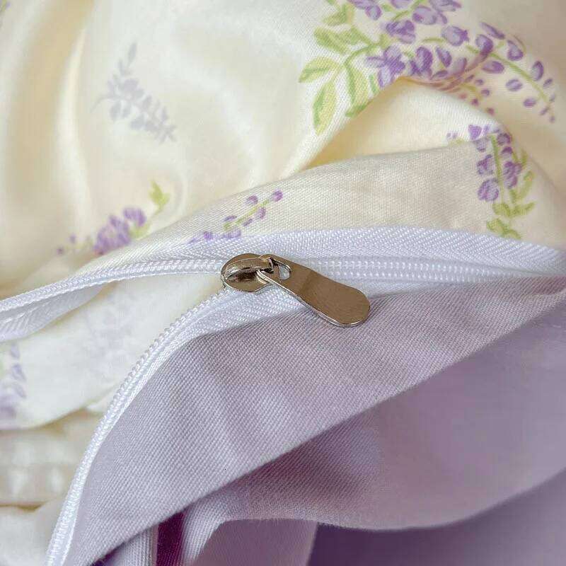 Customizable 2025 new cute little fresh printing single product pure cotton quilt cover four-piece set W260302 W260302