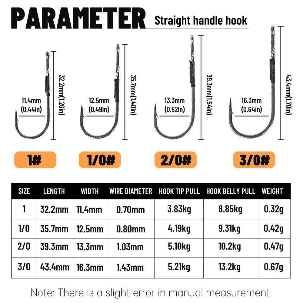 ZUKIBO10pcs Offset Jig Head Straight Handle Obstacle High Carbon Steel Puncture Soft Bait Hook Bass Fishing Tool Z260228