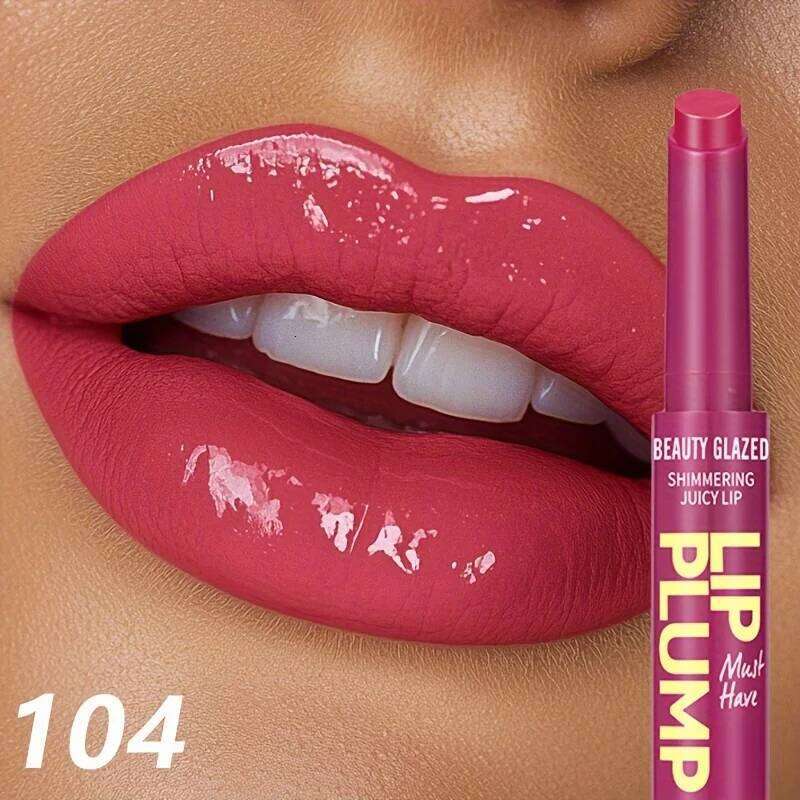 Shimmer Moisturizing Gloss Pen Press-On Style Glossy Lip Care Cosmetics Dewy Lipstick 2in 1 Nourishing And Long Lasting H260302