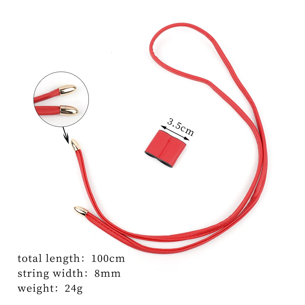 Fashion PU Leather Bag Strap DIY Detachable Replacement Bucket Bag Drawstring Rope Backpack Beam Pocket Purse Accessories 260228