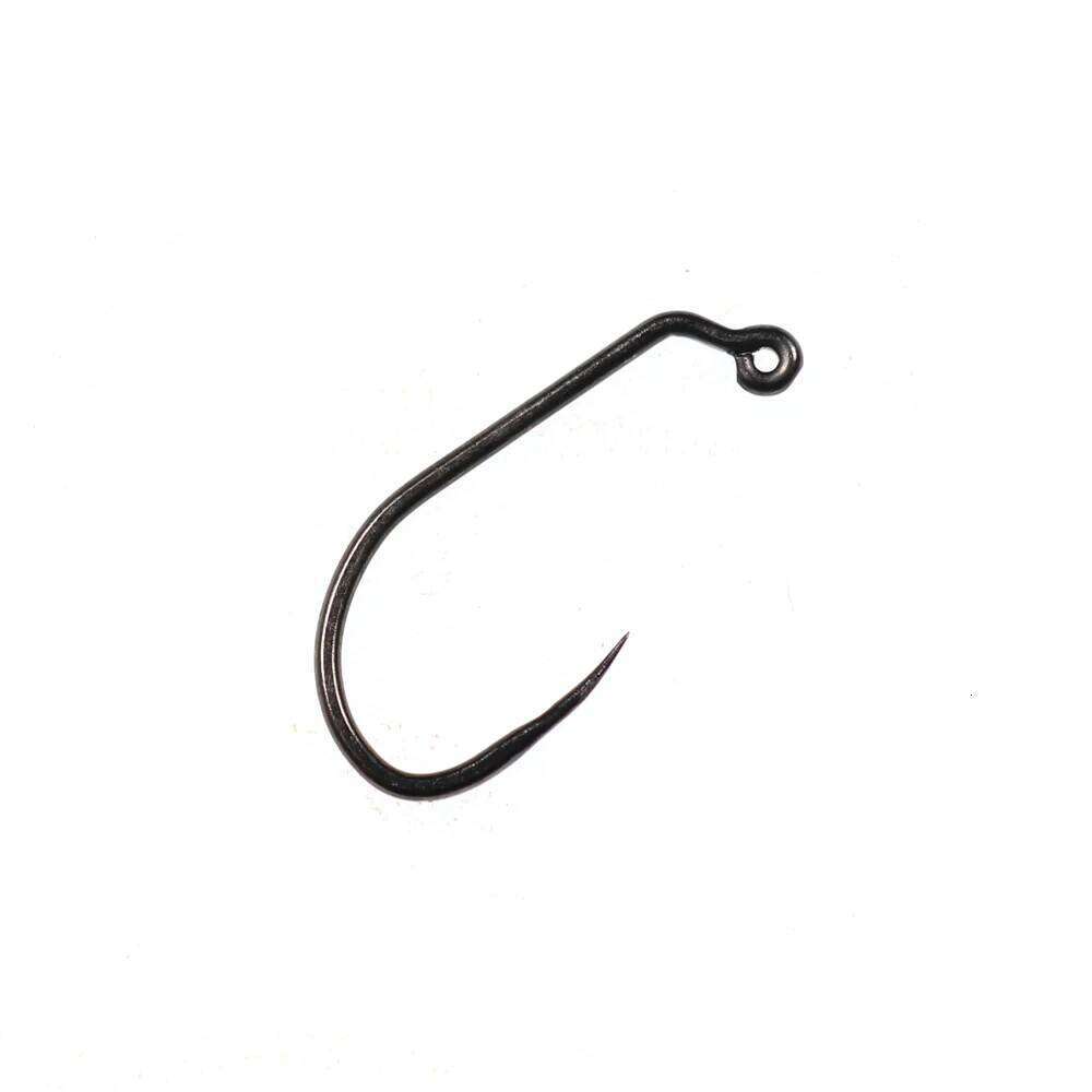 Bimoo 100PCS High Carbon Steel Barbless Jig Nymph Fly Tying Hook For Fast Sinking Wet Flies Nymphs Trout Baits Z260228
