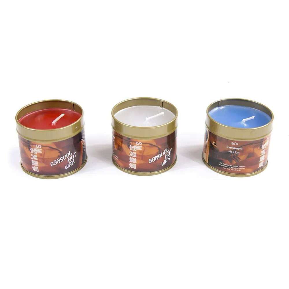 Low Temperature Candles Drip Wax Adult Women Men Games Holders Centerpiece Pillar Iron Can Couple Fun Flirting Candle W260303
