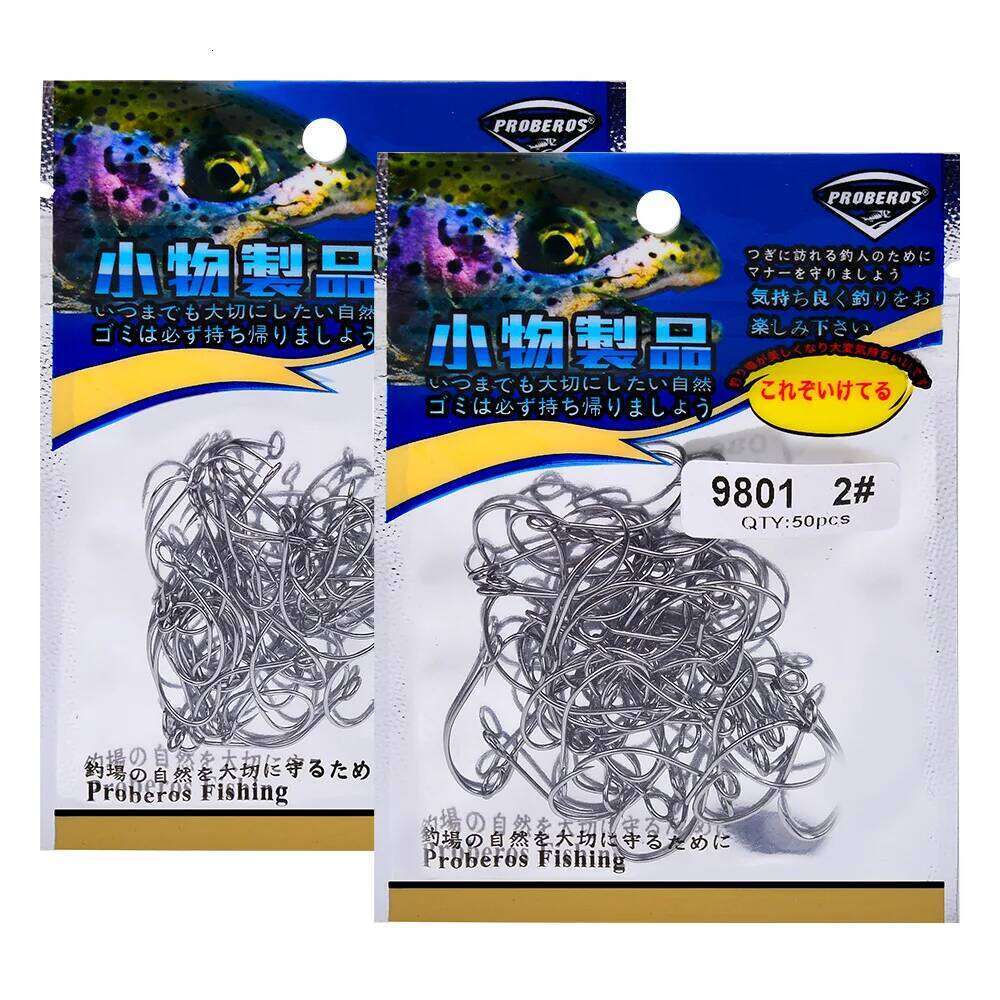 50 Pcs/Set Carbon Steel V Sharp Circle Hook Tackle Box Barbed Accessories Fishing Lure Slow Jigging Z260228