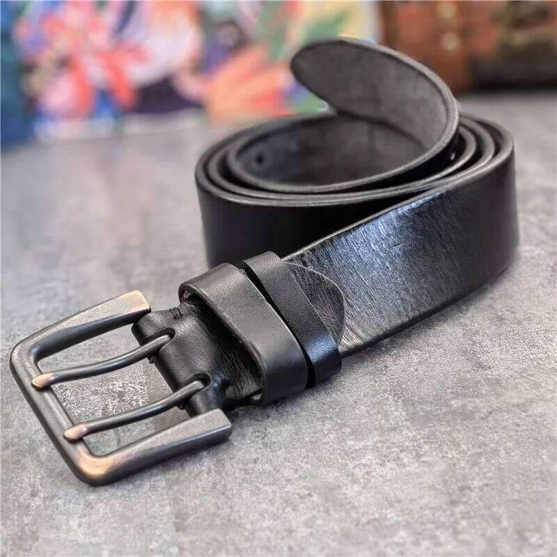 43MM Wide Double Pin Metal Buckle Genuine Ceinture Luxury Leather Waist Belt Fot Men MBT0018 S260228