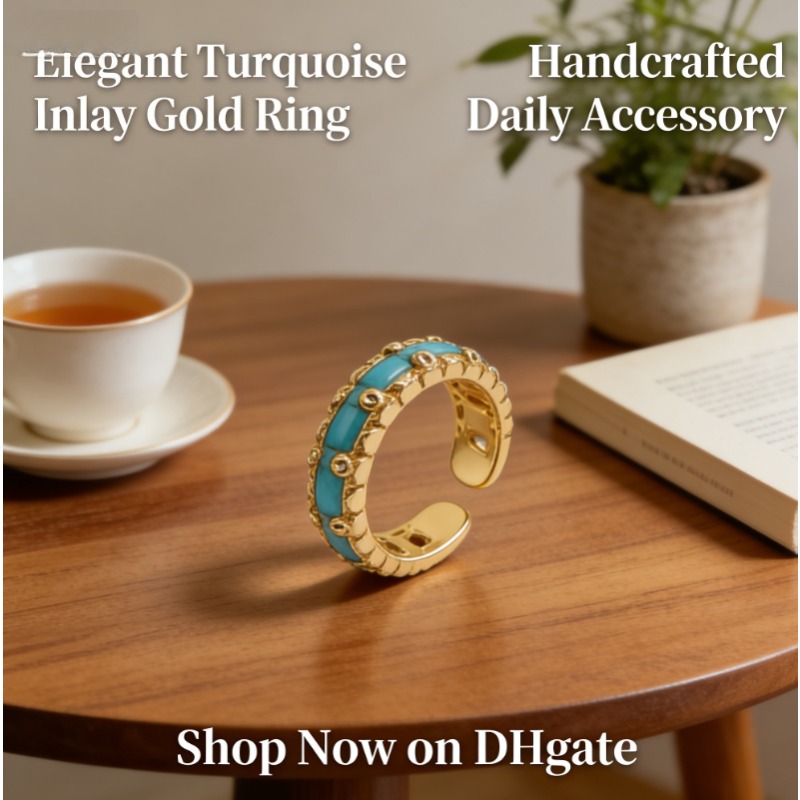 New Chinese Style Enamel Pattern Ring Vintage Traditional Floral Design Gold Plated Open Adjustable Ring Elegant Ethnic Style Jewelry Gift for Women