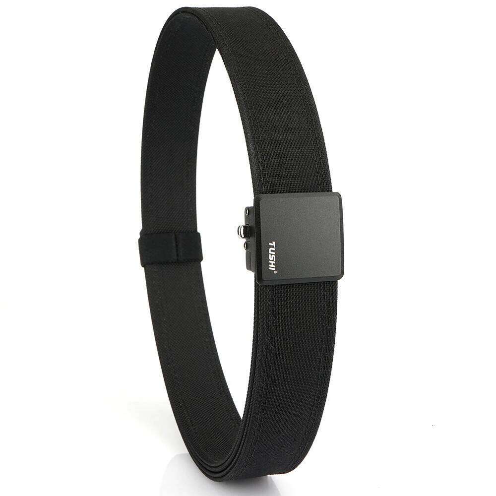TUSHI Brand Tactical double-layer thick men's outdoor nylon 3.8 Wide upgraded automatic buckle gun waistband S260228