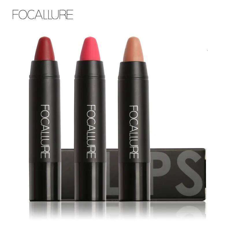 Focallure Lipstick 19 Colors Waterproof Matte Lipsticks Soft Texture Stick Cosmetic Sext Red Nude Lip Makeup Batom H260302
