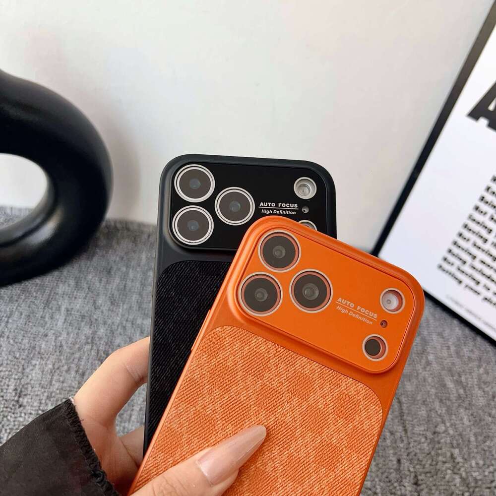 Matte Fabric Texture Phone Case iPhone Series Suitable for Apple 17 Pro Max plaid phone case for Daily Commute & Business