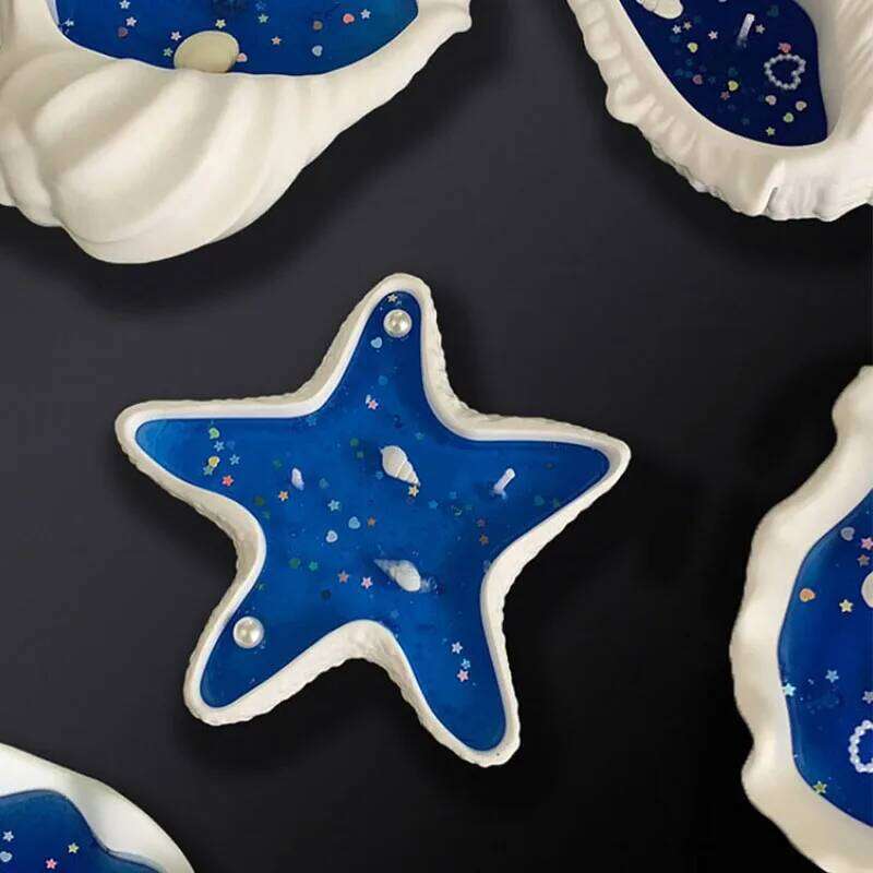 1PCS Ocean Wind Conch Aromatherapy Atmosphere Creative Fragrance Gift Box Jelly Wax Shell Starfish Handmade Candle W260303