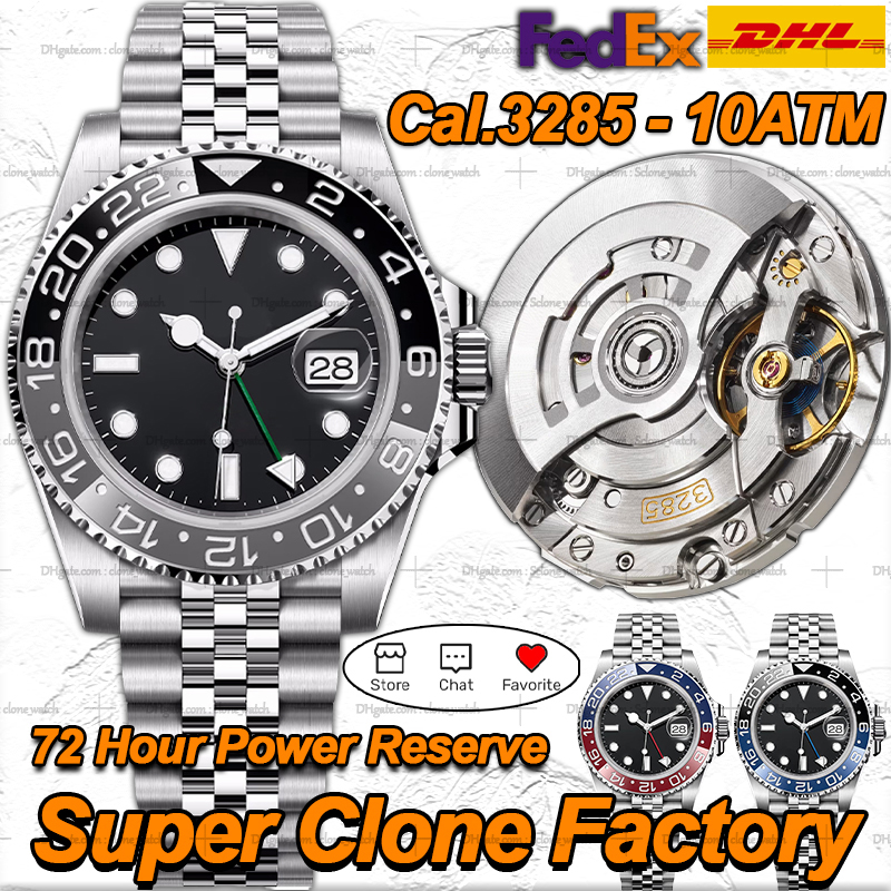 Men Watch Men Designer Watches Super Quality Montre Top Luxury V3 Clean Factory Mens Watch Automatic 3285 Movement Ceramic Bezel Luminous Diving 100M Watch With box