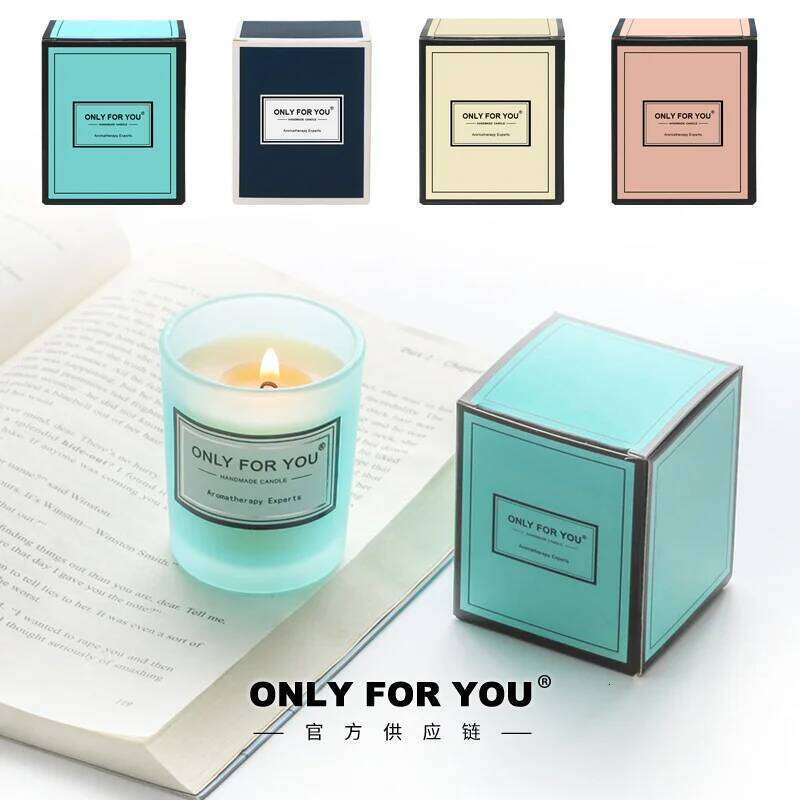 1Pc Blue Wind Chime Scented Candle, 14Colors of Boxes Soy Wax For Home Fragrance,Home Decor,Air Freshener,christmas candles,Gift W260303