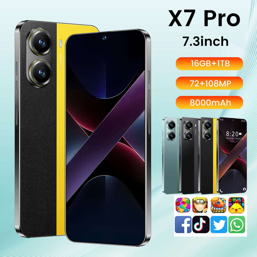 Famous Brand Cross Border Mobile X Pro Smartphone Inch Large Screen Android Phone Supports Dropshipping Hot Selling Model CKSro