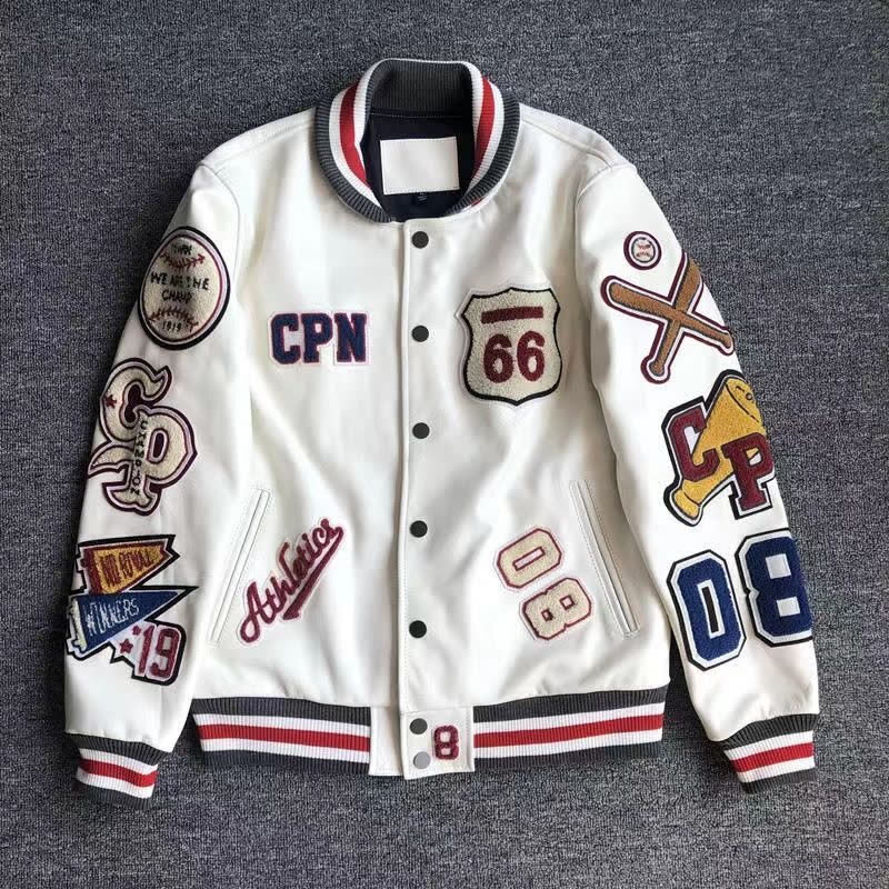 Strightcut Spring Stndup Collr Trendy Youth Singlebrested Bsebll Lether Jcket For Men Nd Women Utumn Nd Winter Lether Cot Designer Jacket With Multilbel