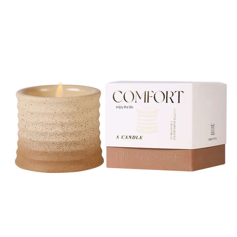 Aromatherapy Candle Simple Ceramic Bedroom Living Room Decoration Smokeless Fragrance Creative High-Value Soy Wax One-Piece Dropshipping W260303