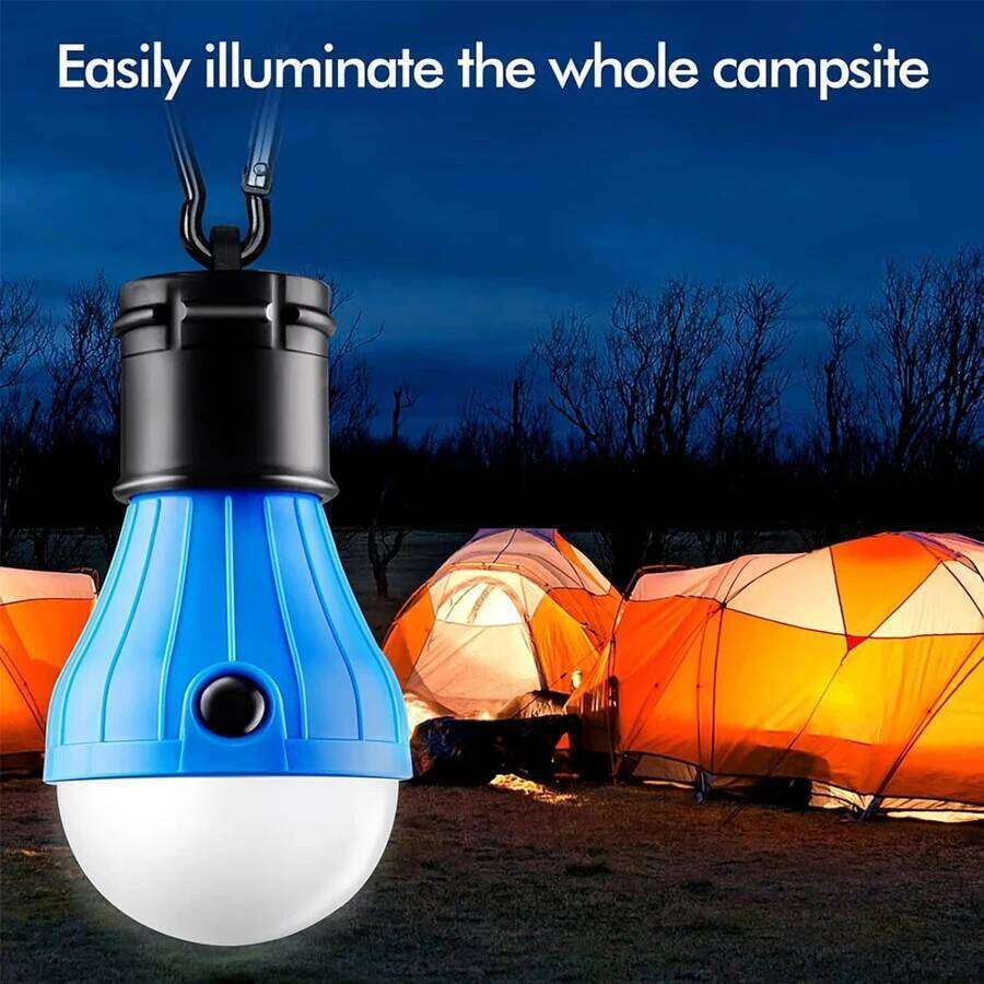 Outdoor Camping Lantern,Portable LED Tent Light with 3 Modes,Hanging Bulb for Hiking Fishing Emergency Lighting,Christmas Gifts S260302