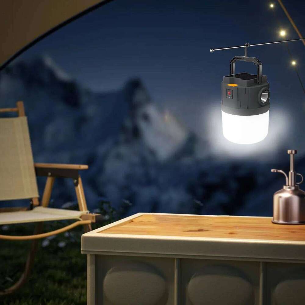 800mAh 3-speed energy-saving night portable camping light, USB rechargeable emergency light S260302