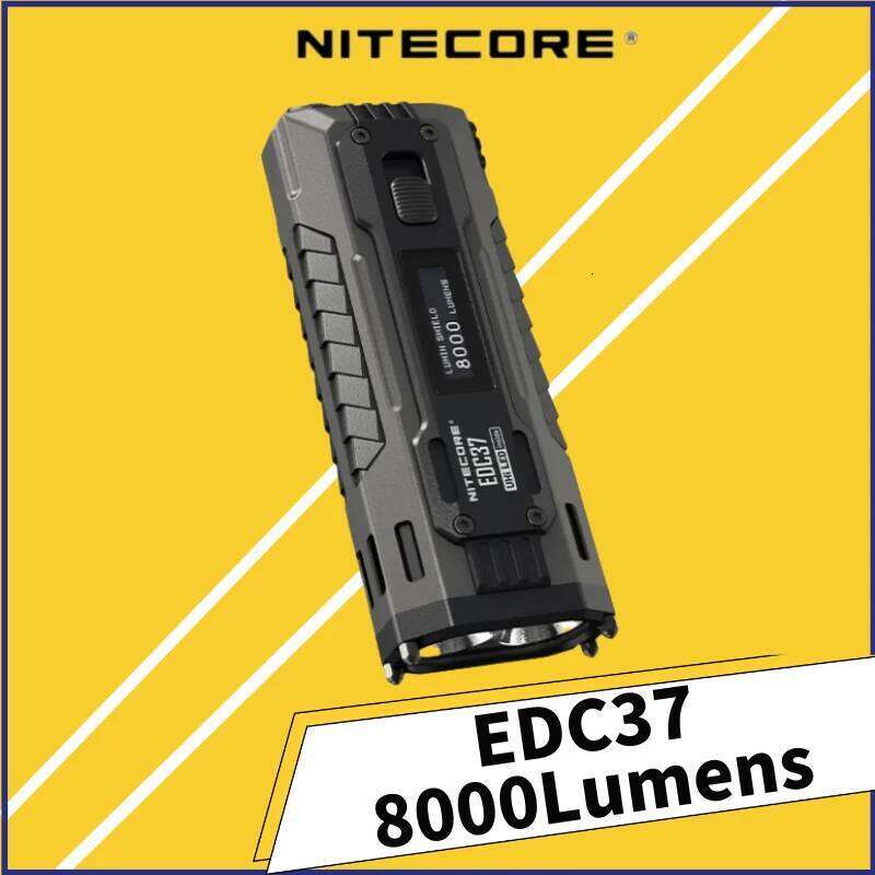 NITECORE EDC37 8000 lumens Strong light Ultimate Tactical EDC Flashlight Built-in 8000mAh Li-ion Battery 26H0303
