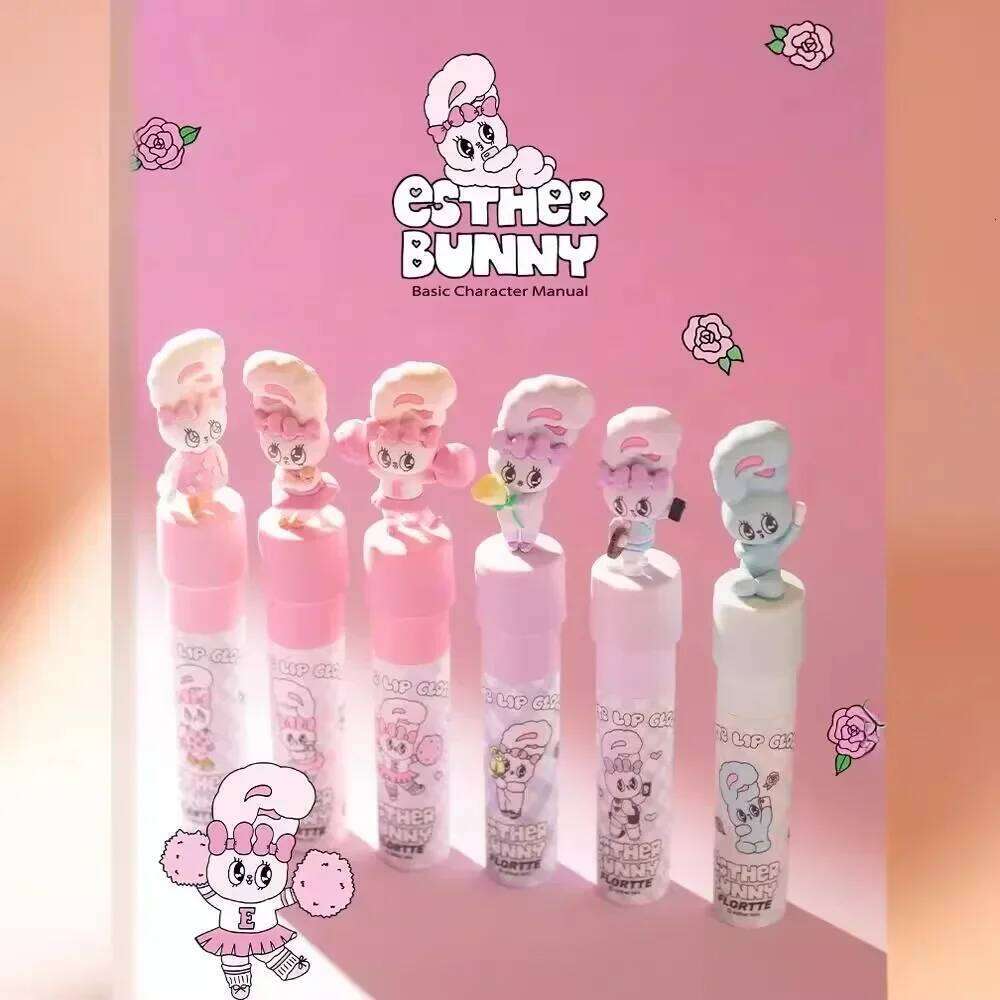 FLORTTE MIKKO ESTHER BUNNY CREAMY LIP CREAM Ice lens lip glaze water gloss lipstick Lip oil H260302
