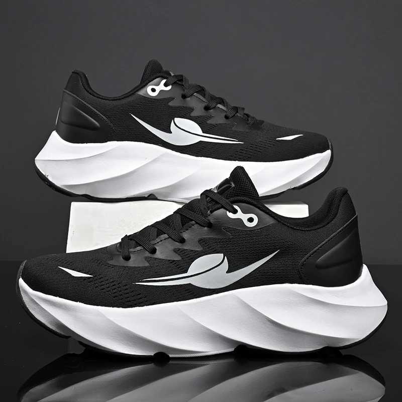 Carbon Plate Men Running Shoes Marathon Speciality Sports Breathable Lightweight Womens Comfortable Nonskid Leisure Sneakers K260303