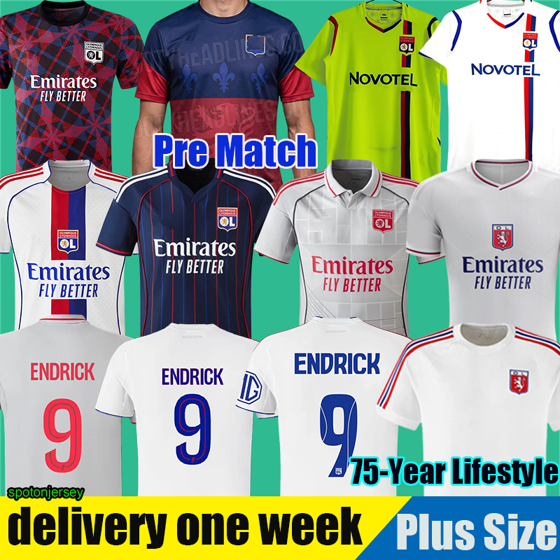 3xl 4xl lyon jersey 25 26 MIKAUTADZE Maillot de foot FOFANA Soccer Jersey 75-year-anniversary TOLISSO NUAMAH OL 75th football shirts T.ALMADA equipment lyon jersey