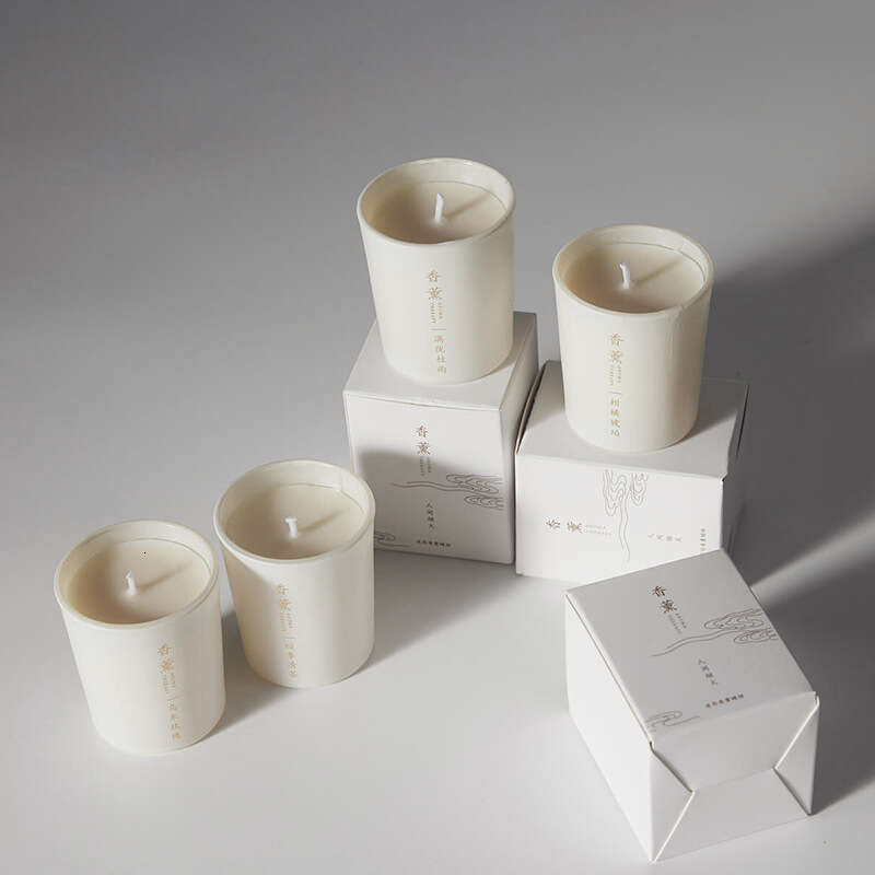 Candle with Human Fireworks New Chinese Style Artistic Atmosphere Bedroom Festival Soybean Gift Long-lasting Fragrance W260303