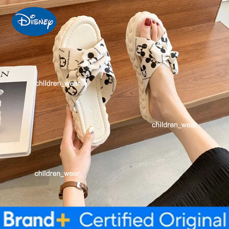 Disney cartoon Mickey Mouse fashion sandals and slippers girls platform sandals summer slippers beach shoes H260303