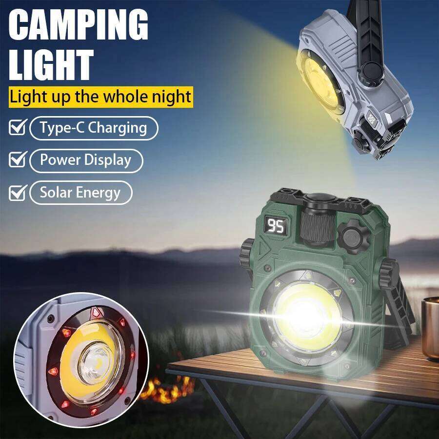LED Mini Keychain XPE Pocket Work Light COB USB Rechargeable Emergency Flashlight for Outdoor Camping Fishing S260302