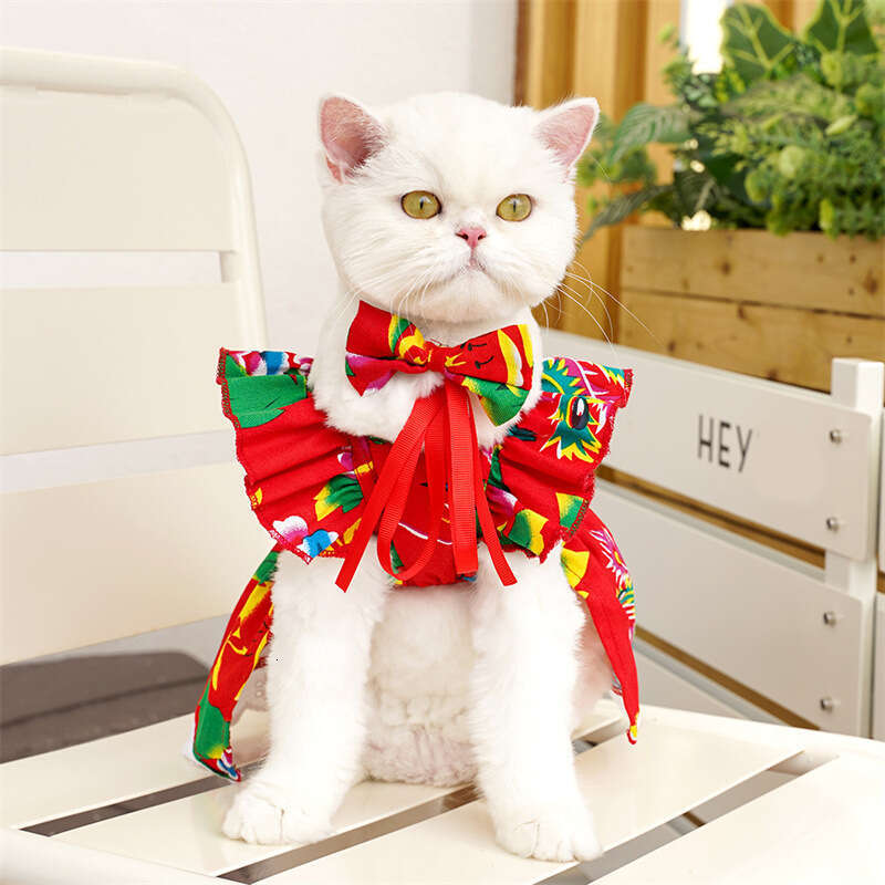 Famous brand Pet Clothes Dress Spring Summer Teddy Bichon Corgi Puppy Cat Dog Apparel Supplies Wholesale pupakaIK