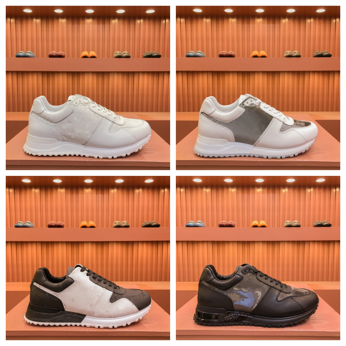 Designer Run Away Men Women Sneakers Shoes Top Quality Grained Calfskin Leather Washed Suede Basket Super-flex Rubber Sole Platform Skateboard Walking 38-46