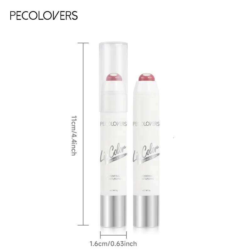 PECOLOVERS Waterproof Lipstick Women - Long-Lasting, Moisturizing Gloss with Natural Finish, Suitable for All Skin Types H260302