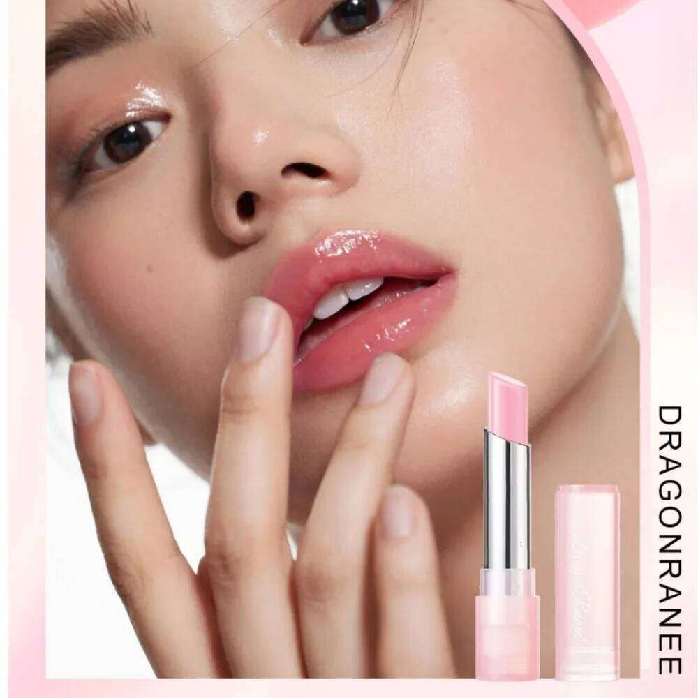 Cute Pink Moisturizing Jelly Lipstick - Temperature Change Balm with Long Lasting Nourishment for Care Lip Gloss H260302