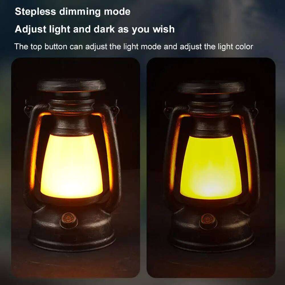 USB Rechargeable Camping Retro Horse Led Desk Lamp Decoration Atmosphere Light Outdoor With Solar Charging S260302