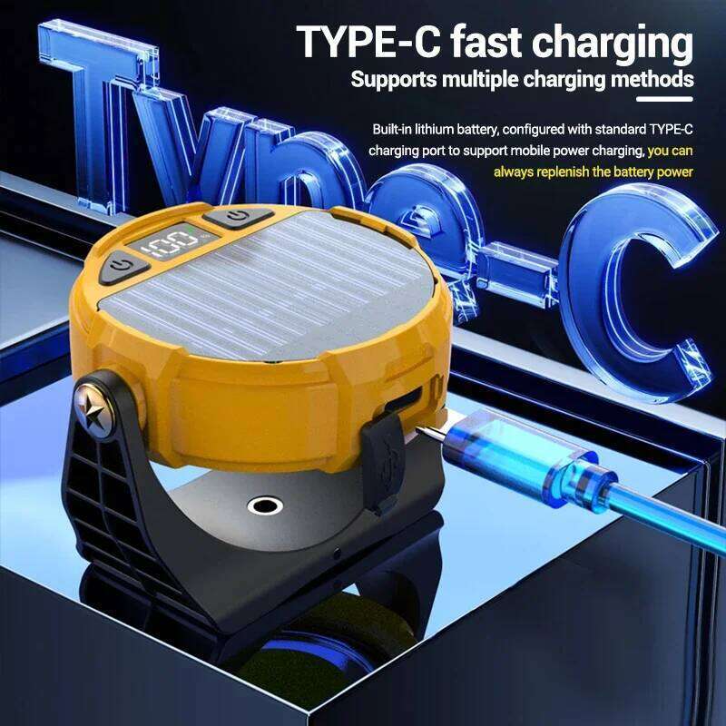 COB Mini Solar Lantern LED Rechargeable Flashlight Portable Keychain Work Light Handlamp Outdoor Hiking Camping Torch S260302