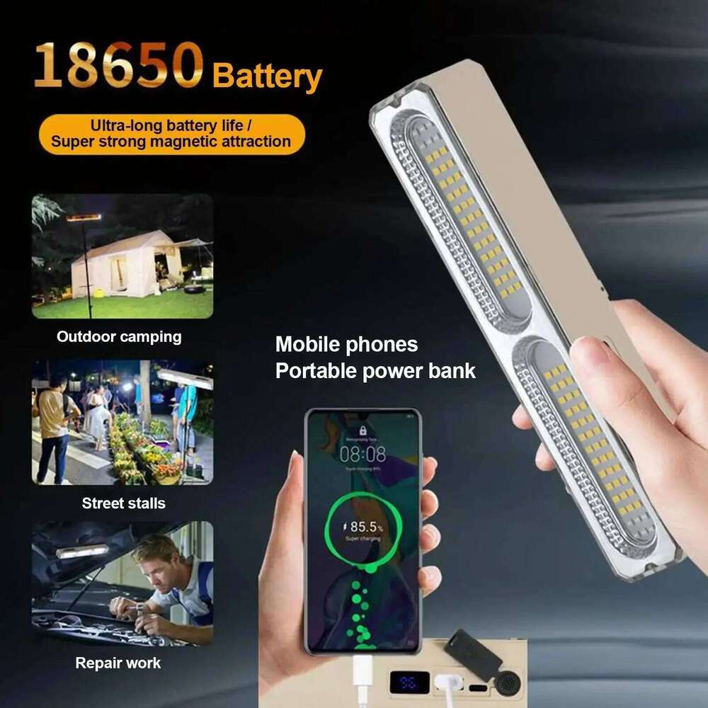 Portable Outdoor Camping Light Magnetic Cabinet Rechargeable Emergency Lights for Car Repairing Inspection Lamp Length S260302