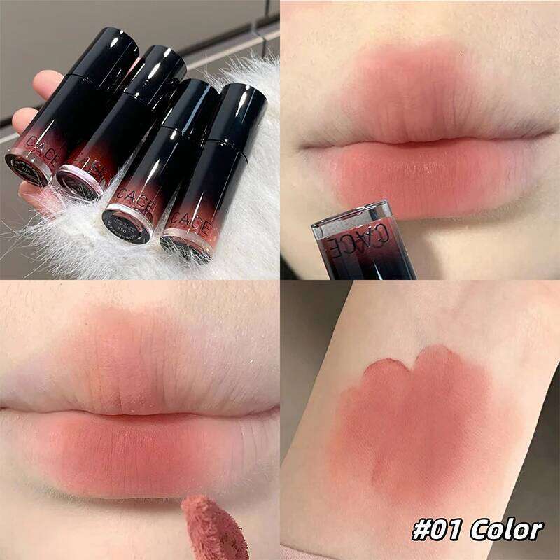 Matte Nude Velvet Liquid Lipstick Waterproof Long Lasting Gloss Peach Tint Mud Glaze Rose Red Lip Stain For Women H260302