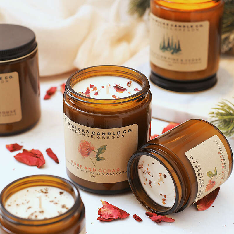 Aromatherapy Candle Home Bedroom Incense Sleep Aid Glass Bottle Fragrance Ornament Soy Wax Gift Box W260303