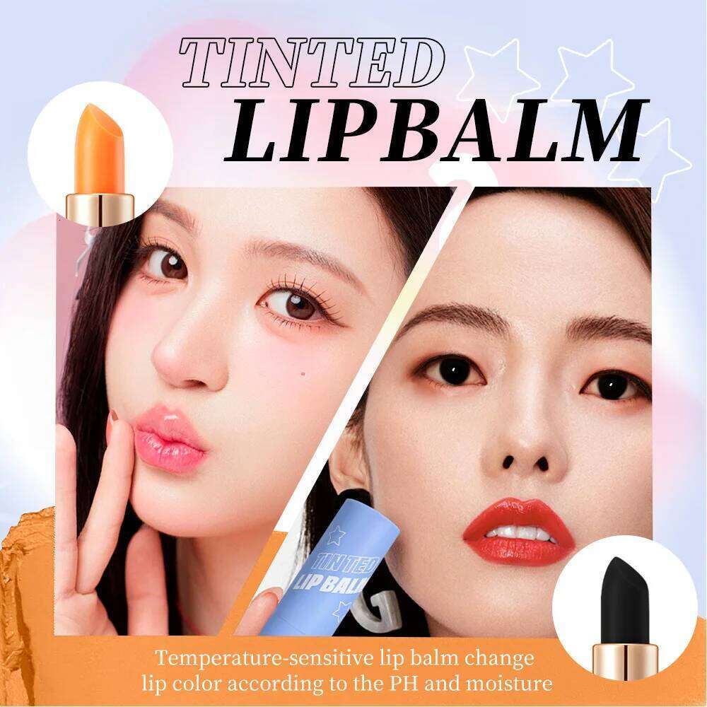 Magic Color Changing Lipstick Lipgloss Temperature Change Moisturizer Stick Long Lasting Balm Lip Gloss Makeup Cosmetics H260302