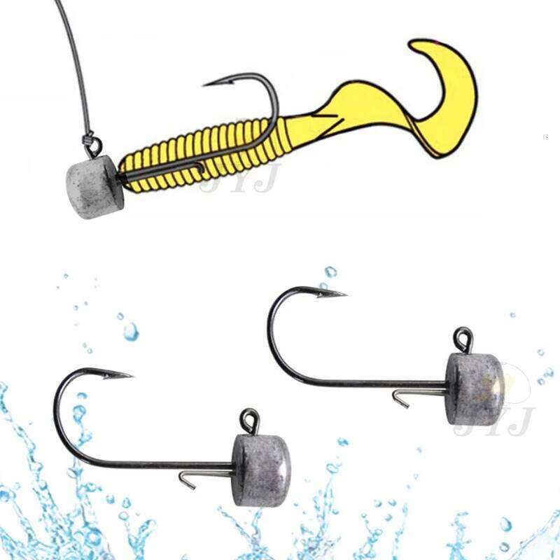 JYJ 10pcs/lot 1.5g-6g NED jigging fishing hooks for soft grub worm using ,fishing tackle hook lure bait Z260228