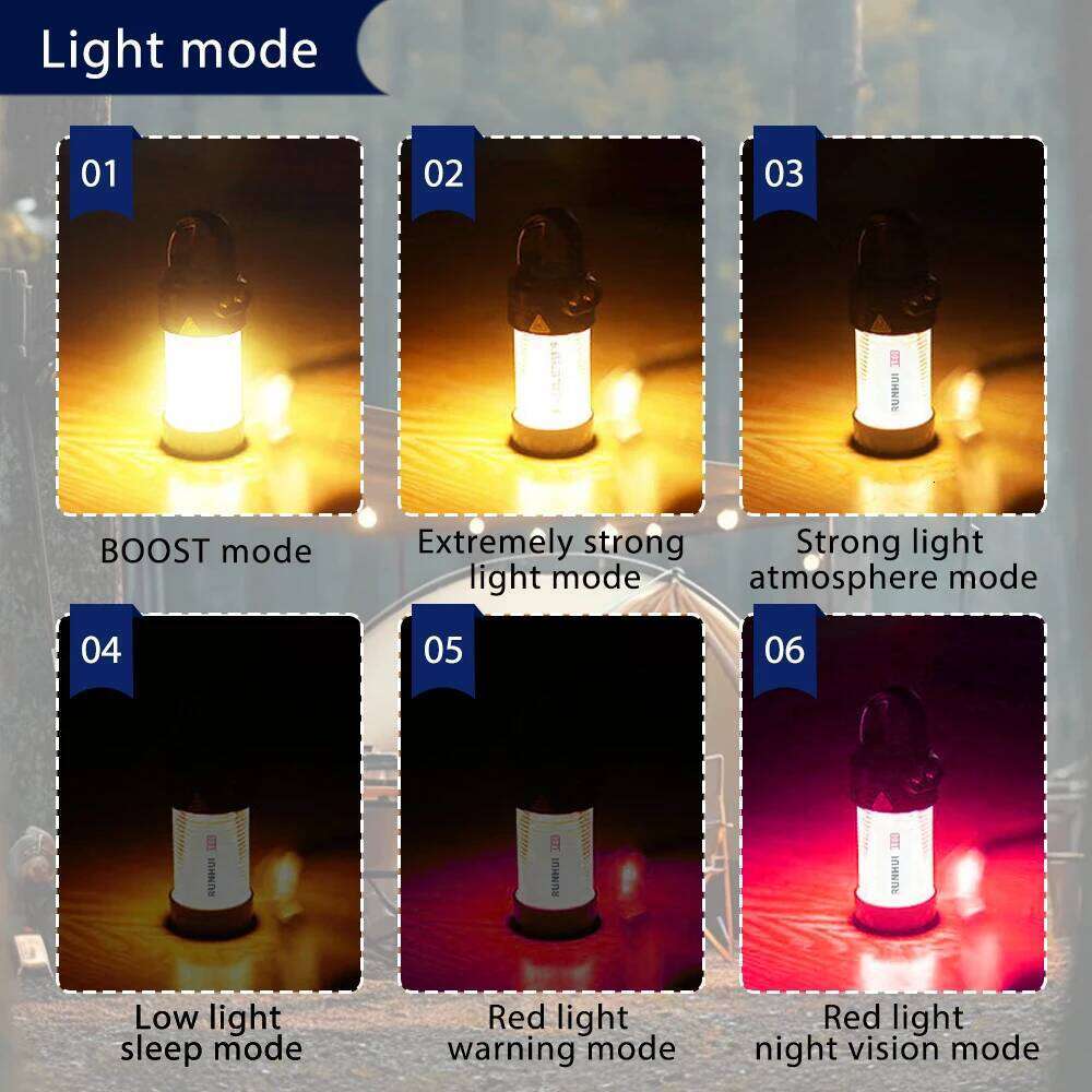 ML4 Outdoor Lantern LED Camping USB Rechargeable Light, Free Tripod, Magnetic Base, 2 Lampshades S260302