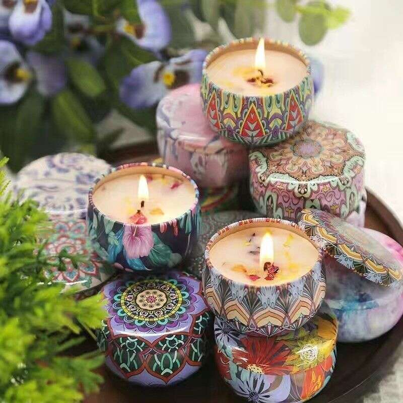 Dried Flower Aromatherapy Candle Home Living Room Incense Sleep Bedroom Box Ornament Set Wedding Favor Gift W260303
