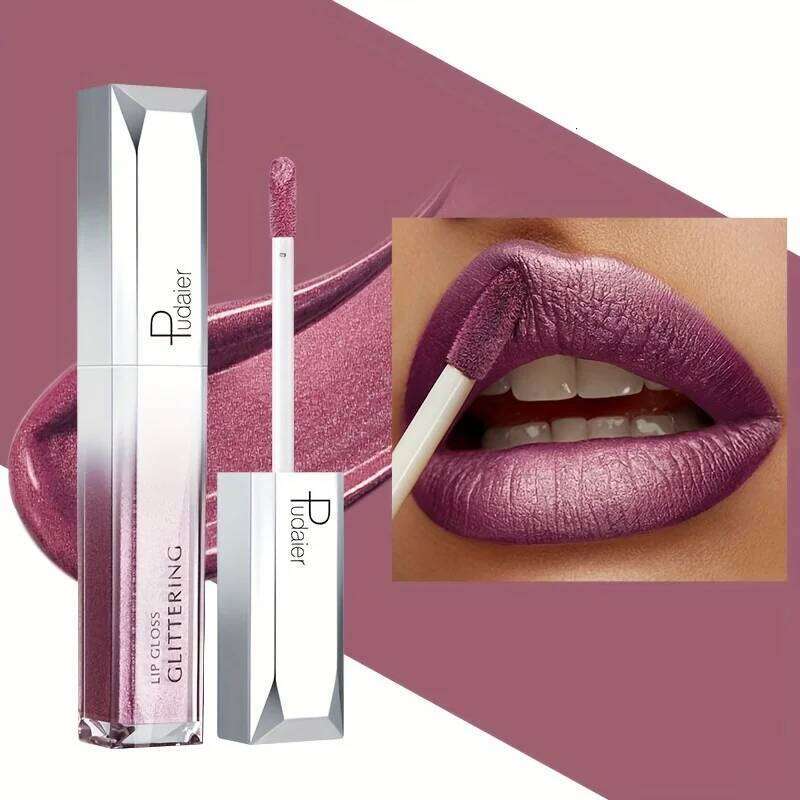 Sparkling Glitter Metallic Gloss, Waterproof Long-lasting Matte Lipstick Gloss,Music festival Lip Gloss,Gifts,lip H260302