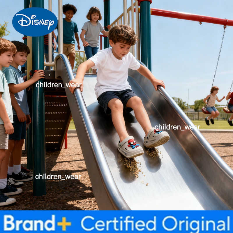 Disney Spider Man Childrens Cave Shoes Boys Anti Slip Soft Sole Kids Beach Sandals For Home And Outdoor Shoes Size 24-45 H260303