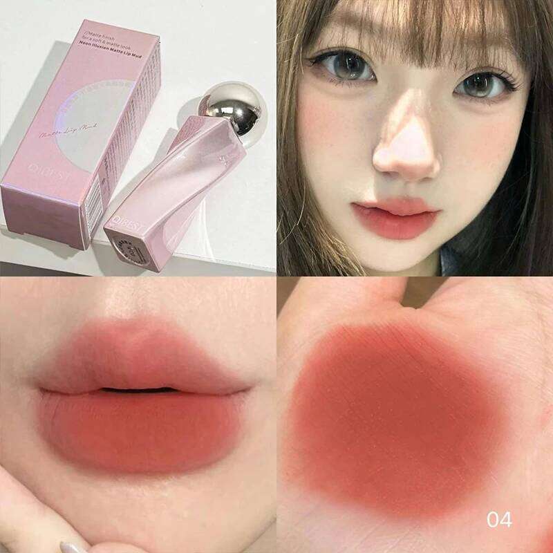 QIBEST Matte Velvet Gloss Waterproof Liquid Lipstick Nude Tint Makeup Glaze Red Lip Stain Korean Cosmetics H260302