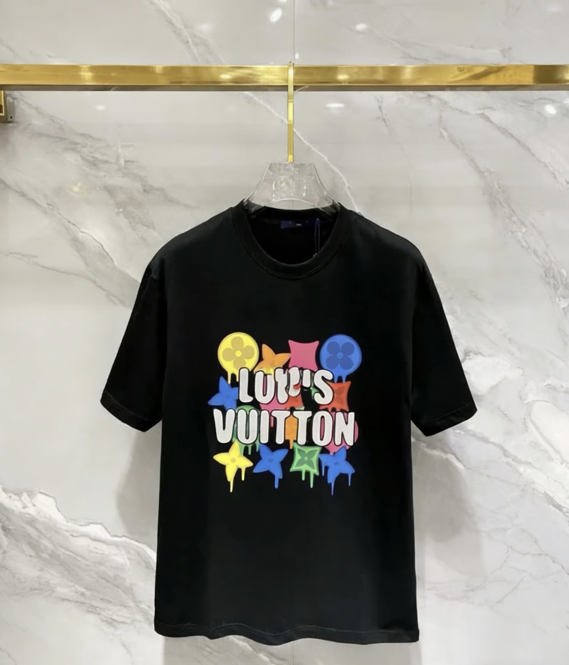 Summer Fashion Men Women T-Shirt Colorful Floral Letter Print Short Sleeve Tops Cotton High Quality Casual Designer Style Clothing